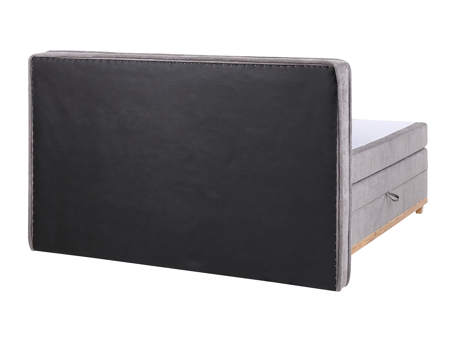 Lit boxspring avec rangement Tissu DYNASTY 180 x 200 cm Taupe