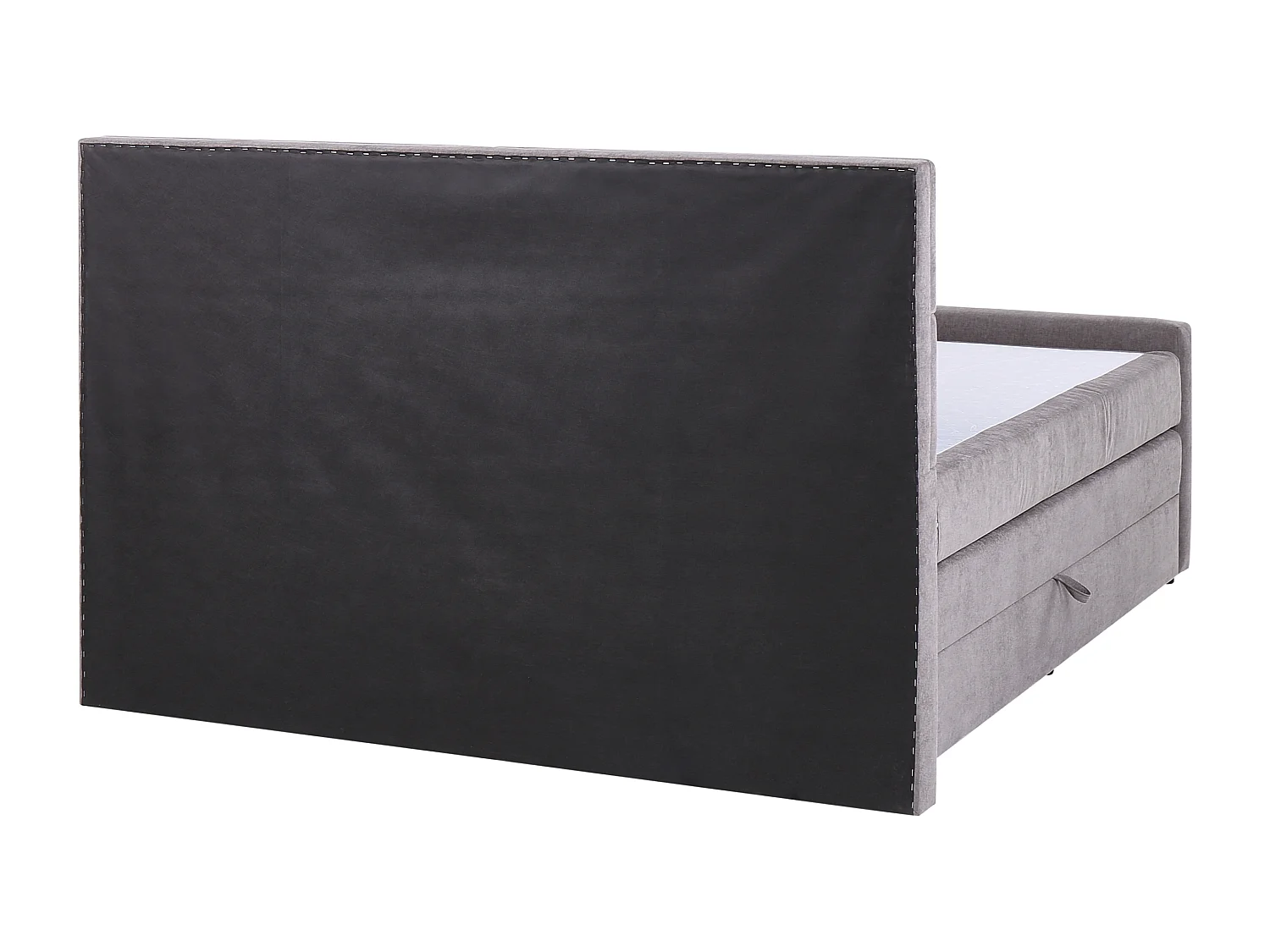 Lit boxspring avec rangement Tissu ARISTOCRAT 160 x 200 cm Taupe