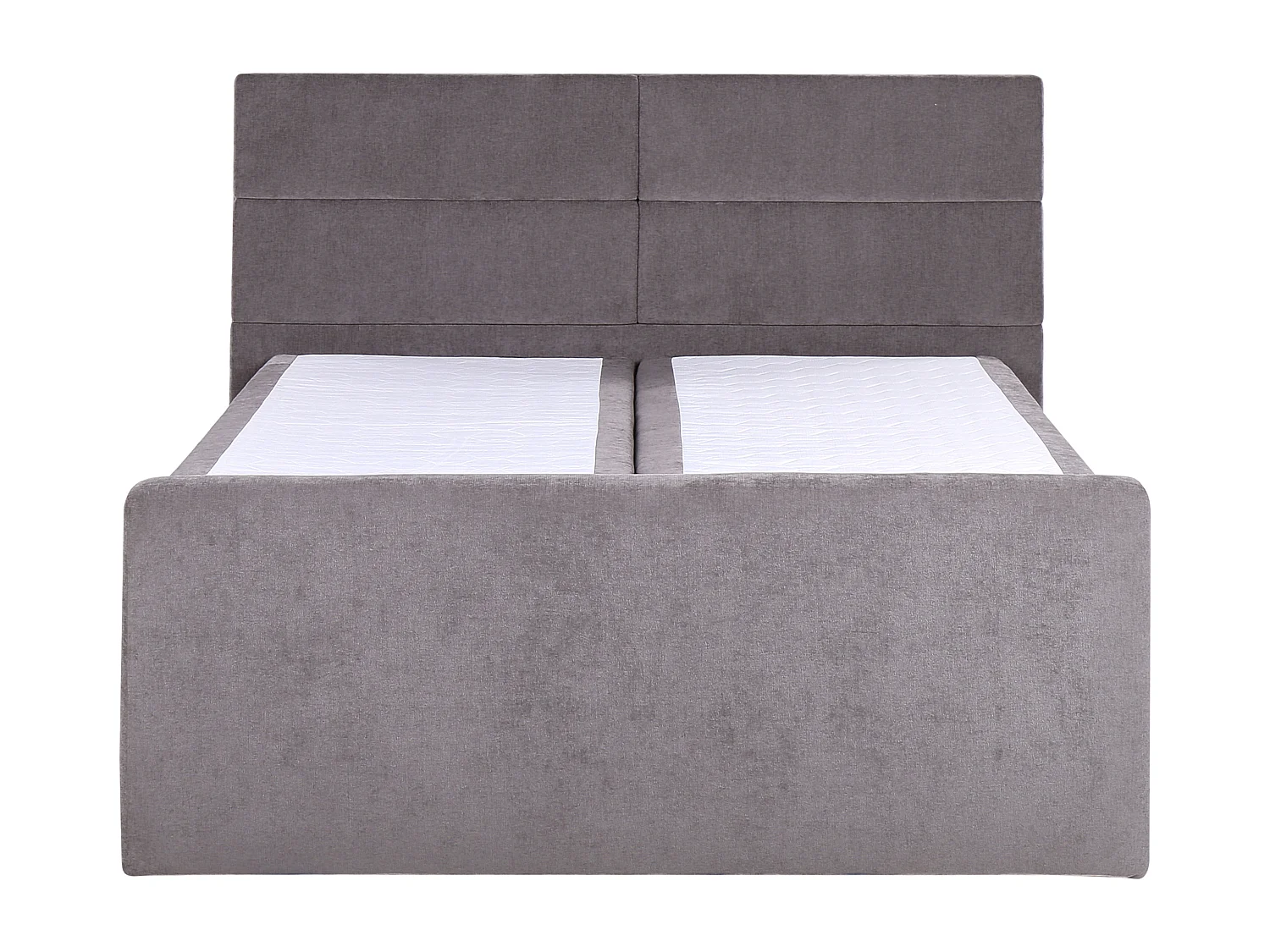 Lit boxspring avec rangement Tissu ARISTOCRAT 160 x 200 cm Taupe