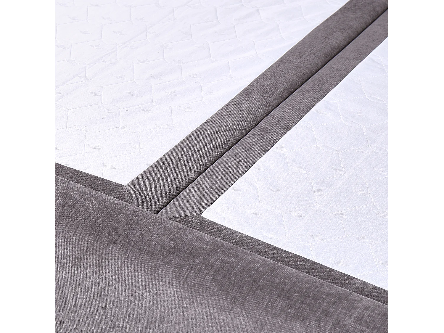 Lit boxspring avec rangement Tissu ARISTOCRAT 160 x 200 cm Taupe