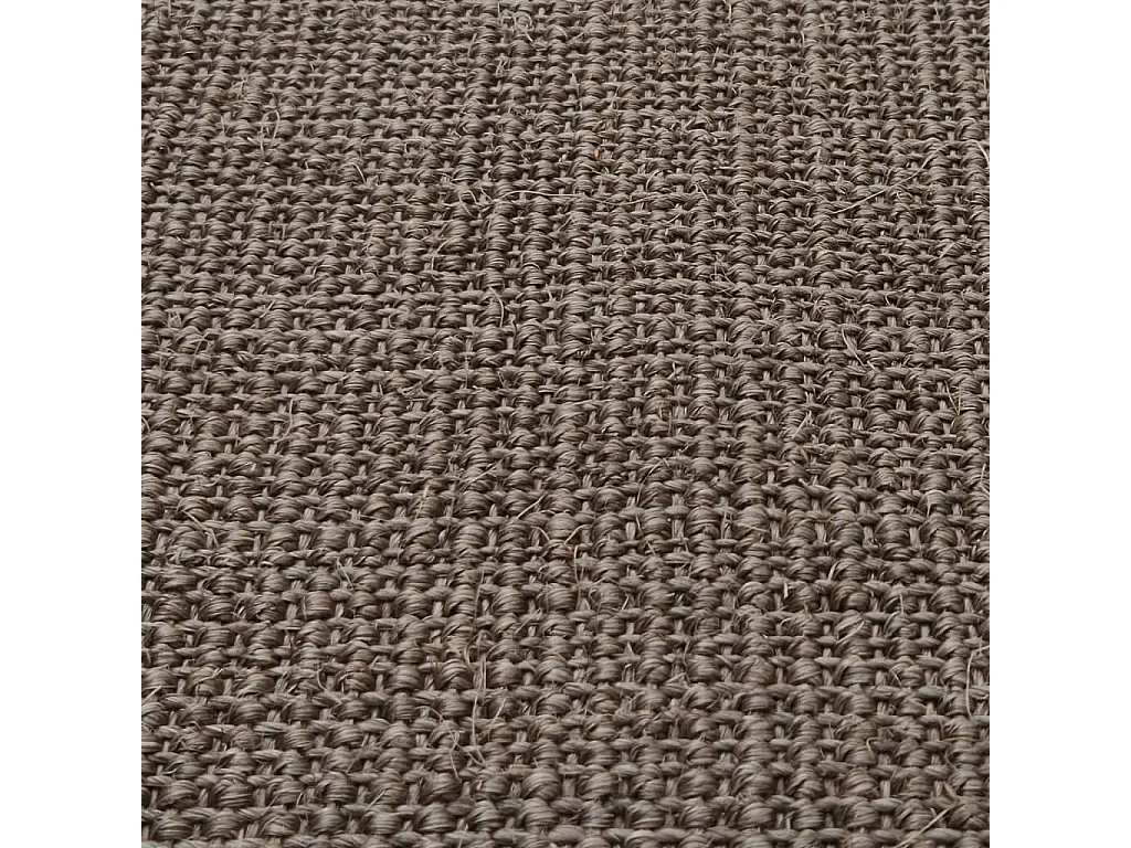 Tappeto in Sisal per Tiragraffi Marrone 80x300 cm