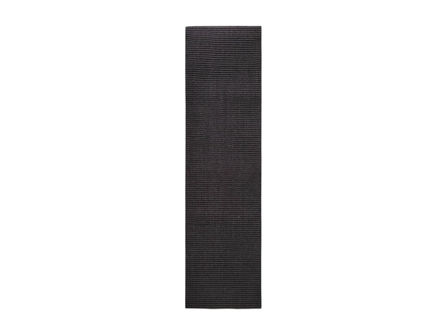 Tapis en sisal pour griffoir noir 80x300 cm