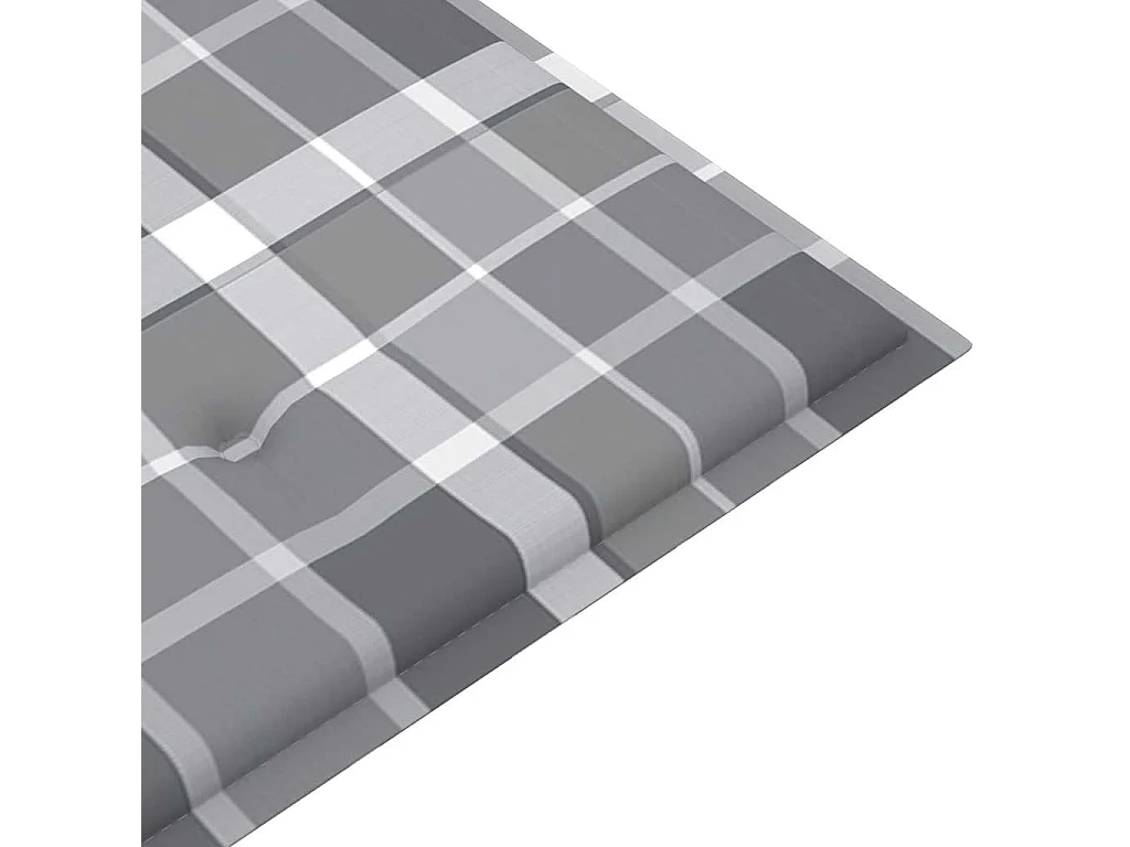 Banc de jardin 3 places avec coussin 150 cm Gris Eucalyptus