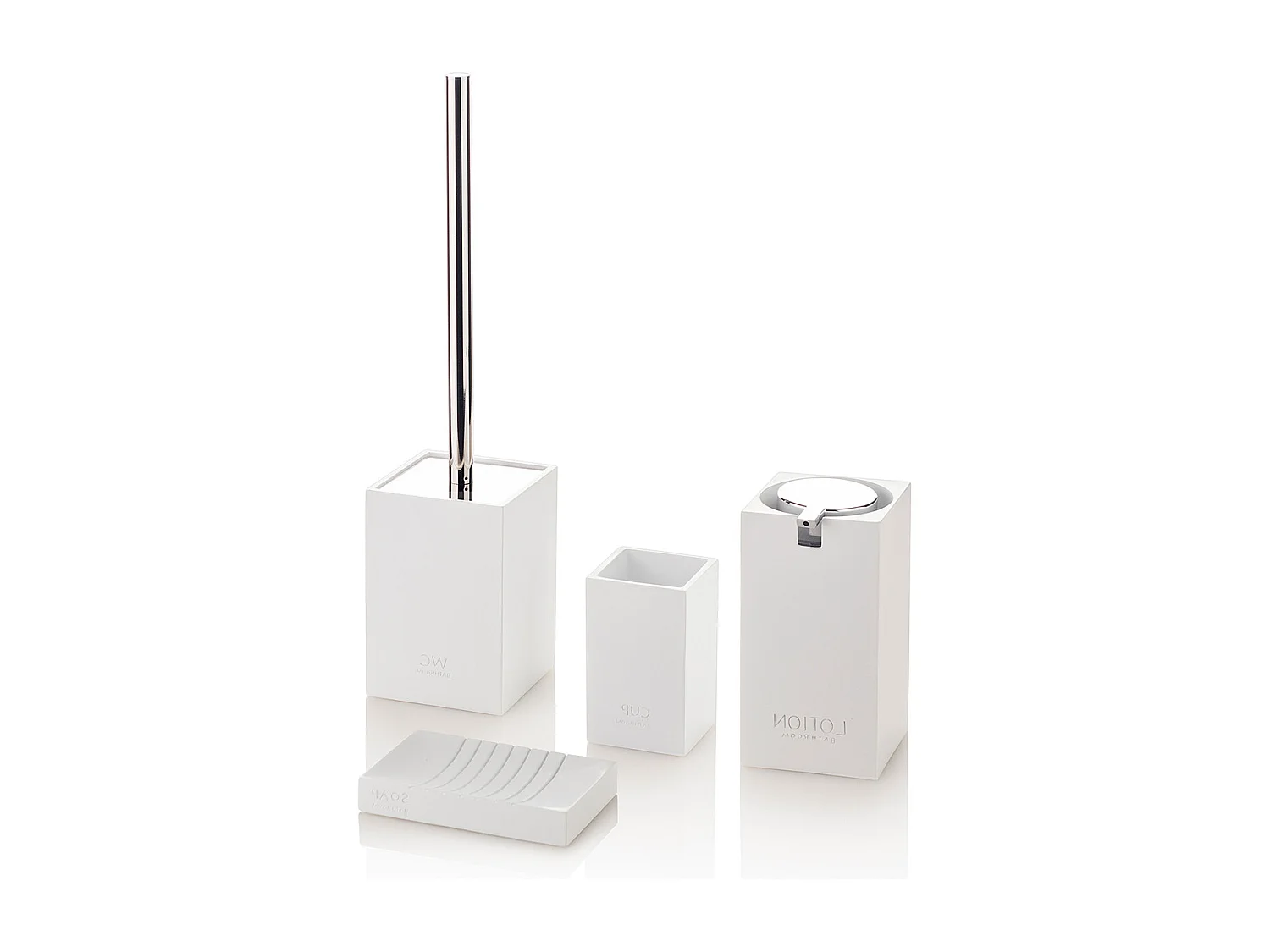 Set de 4 pièces DOHA blanc