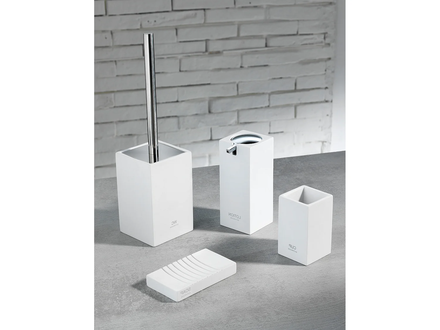 Set de 4 pièces DOHA blanc