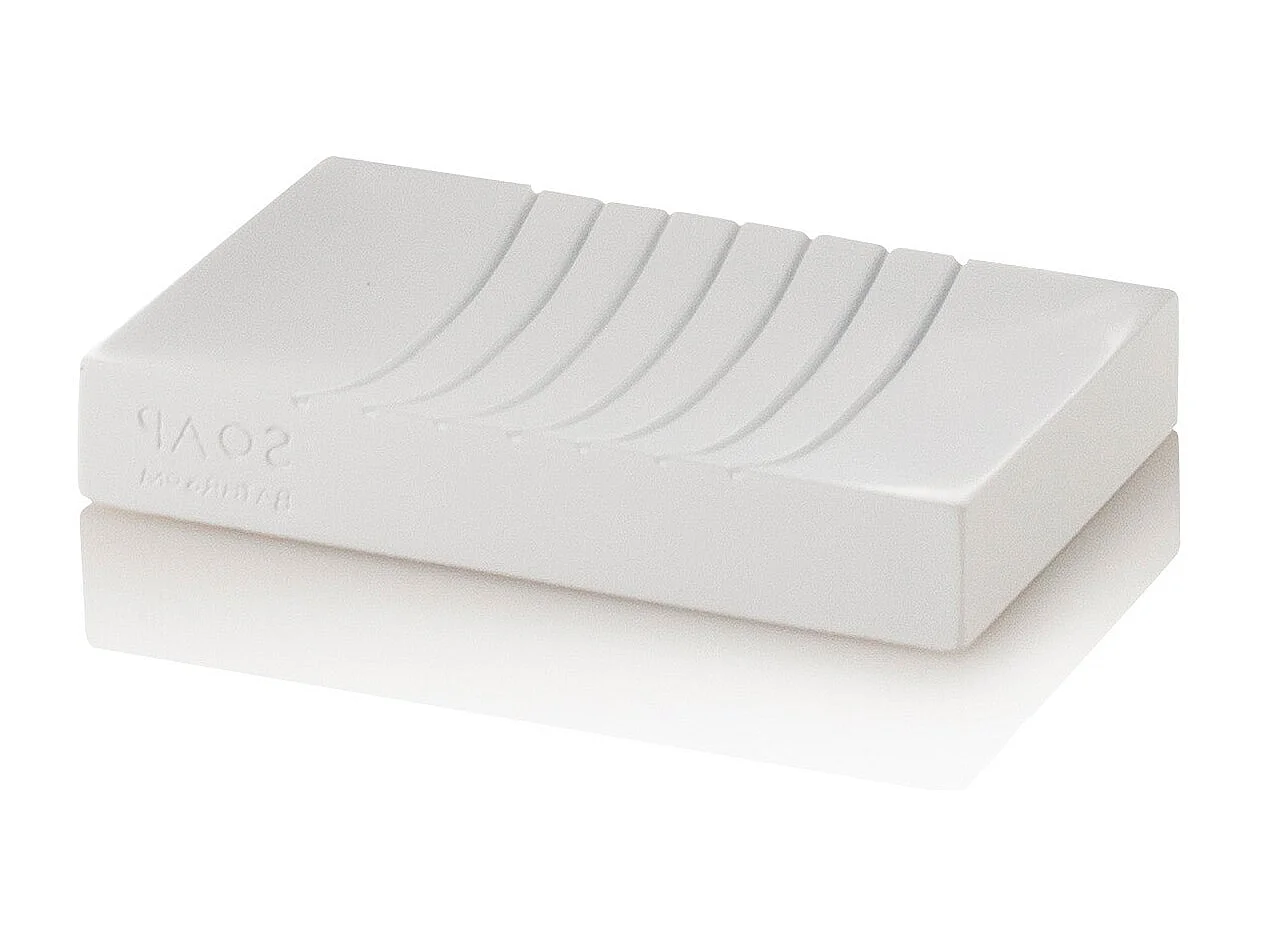 Badezubehör-Set modern aus Harz und ABS Doha - Weiß