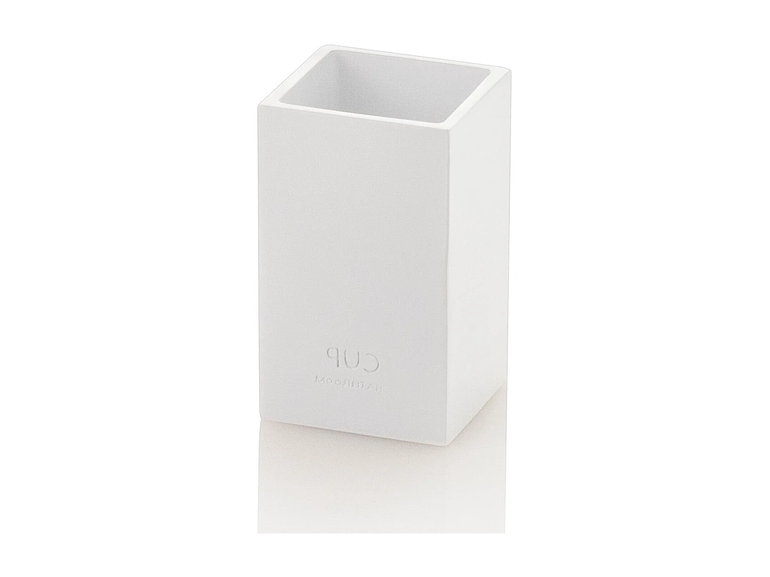 Badezubehör-Set modern aus Harz und ABS Doha - Weiß