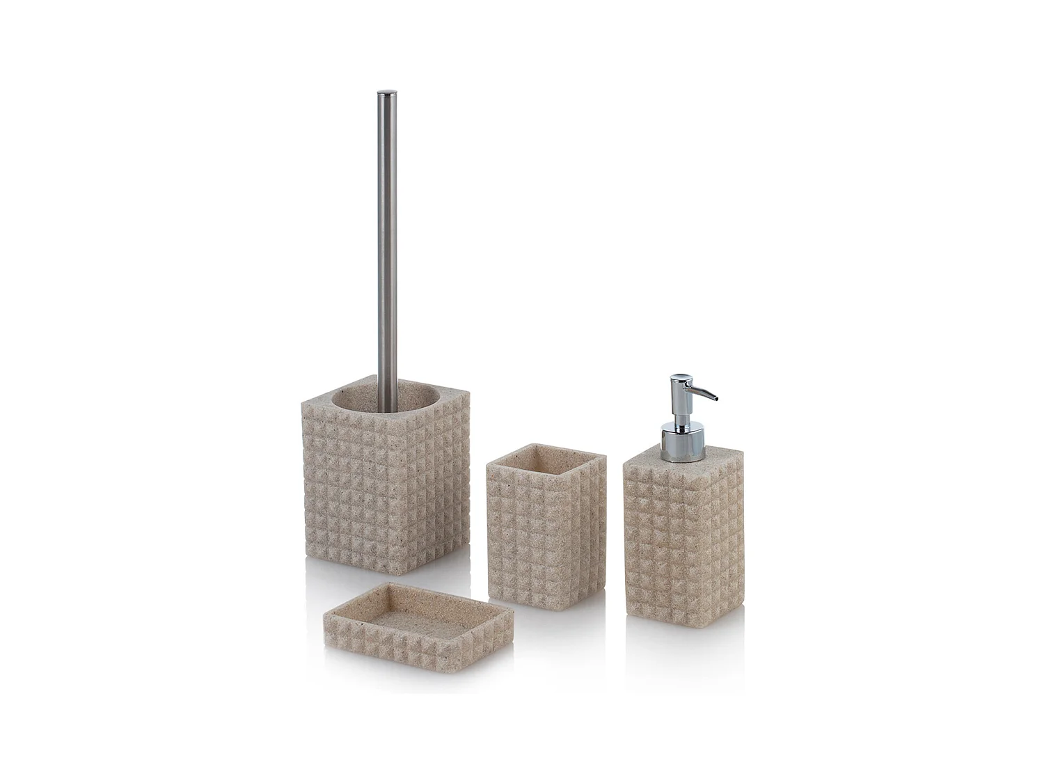 Set bagno 4 pezzi DAKAR sabbia