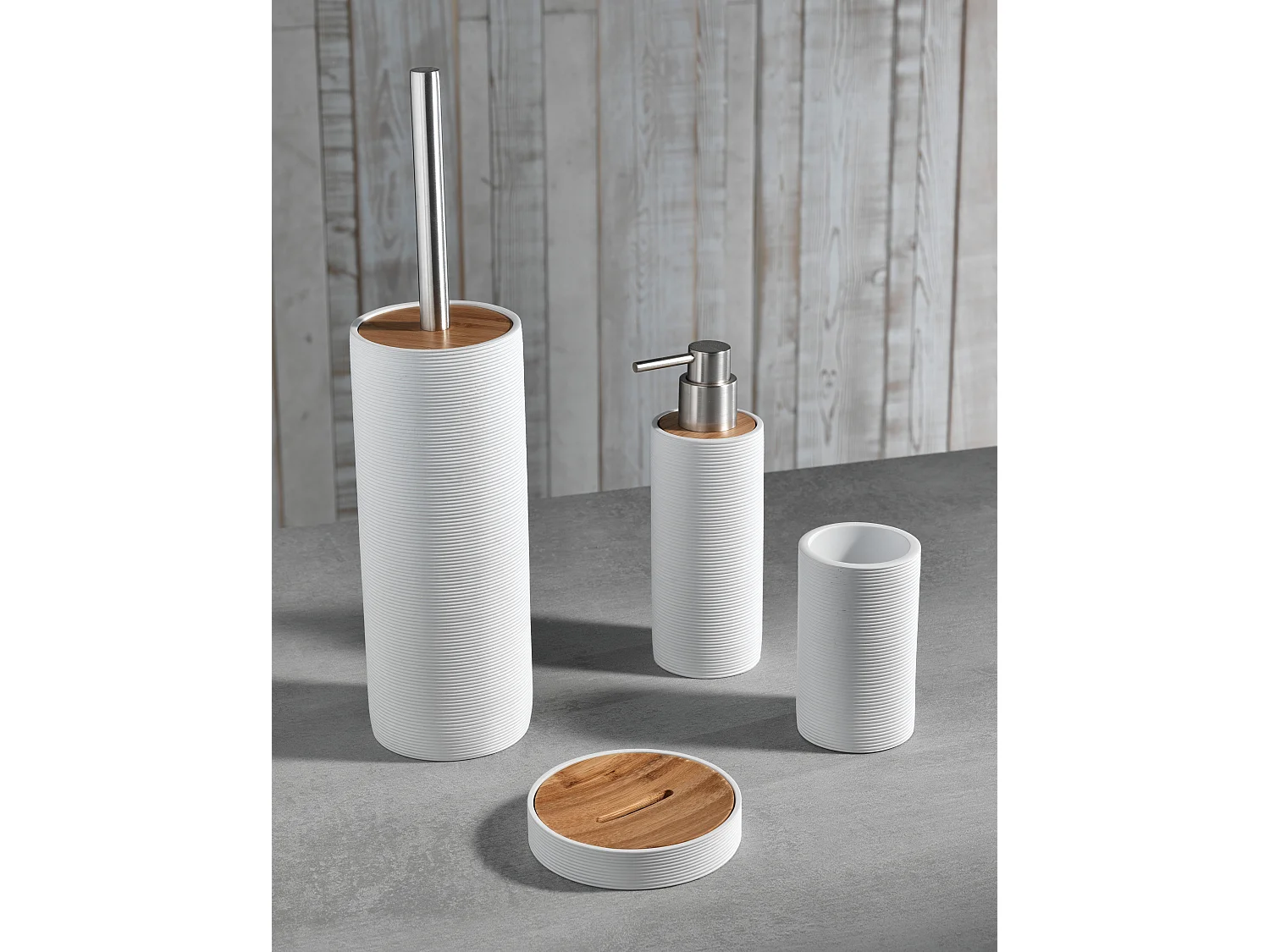 Set de 4 pièces GAETA blanc