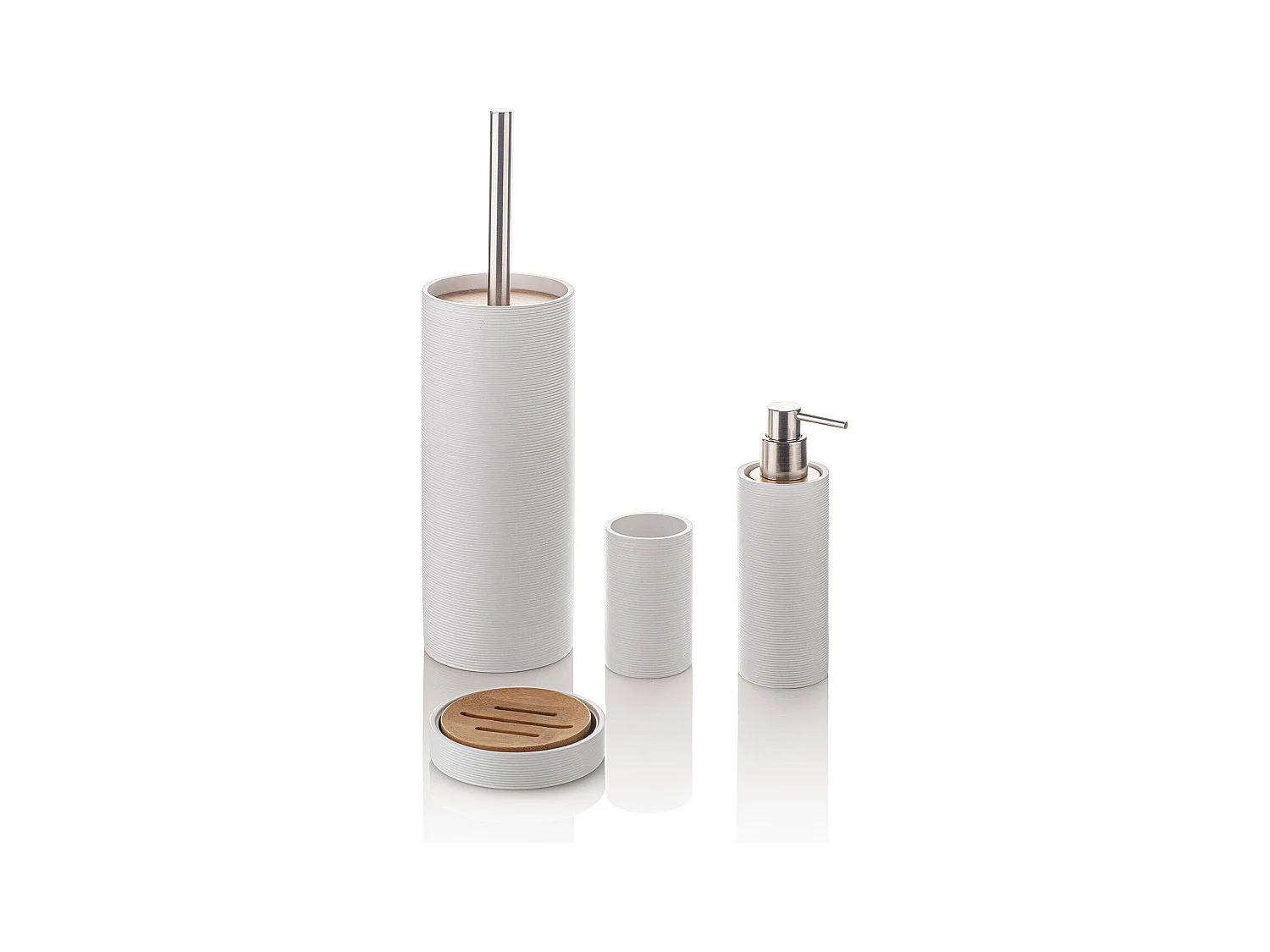 Set bagno 4 pezzi GAETA bianco