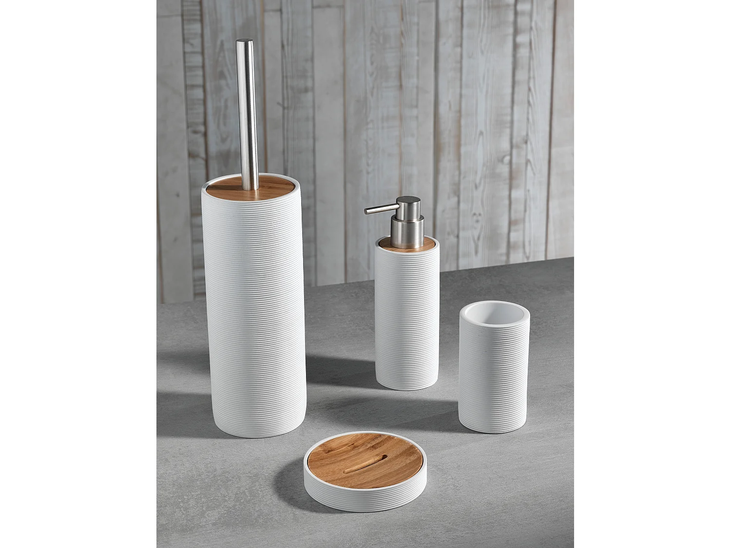 Set de 4 pièces GAETA blanc