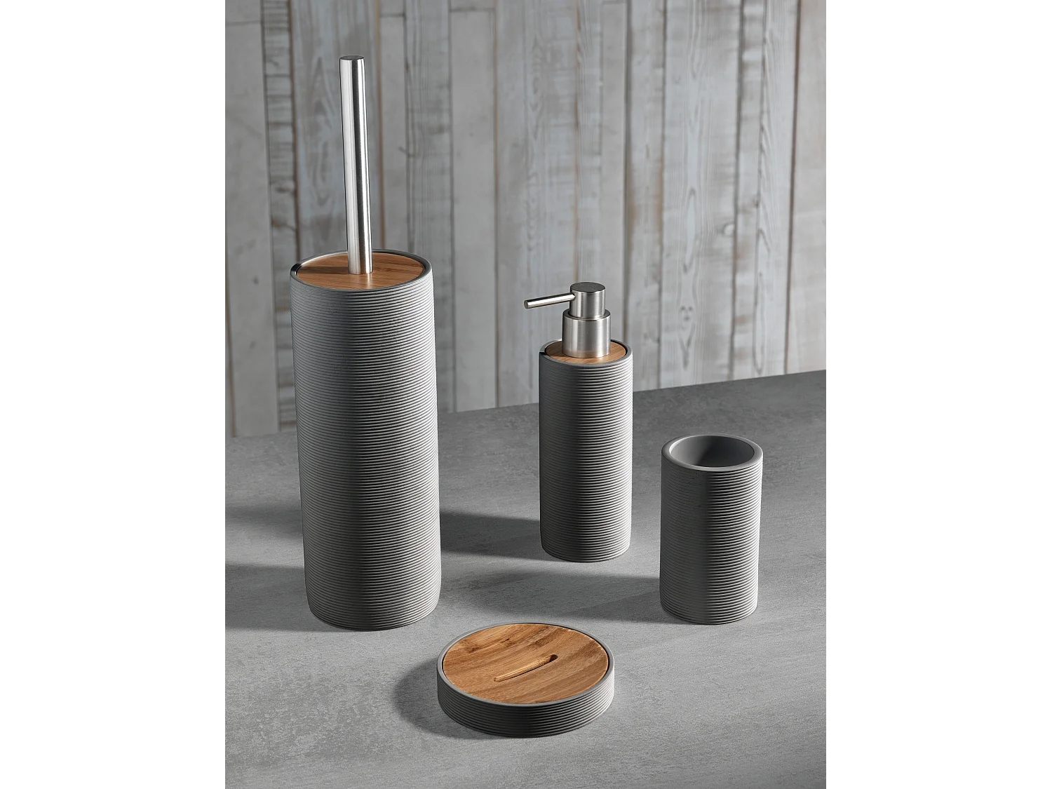 Set de 4 pièces GAETA gris