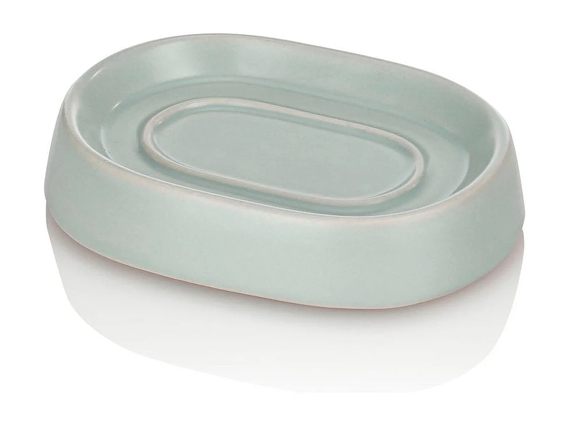 Bad-Accessoires-Set 4-tlg. aus mattgrauer Keramik Brooklyn