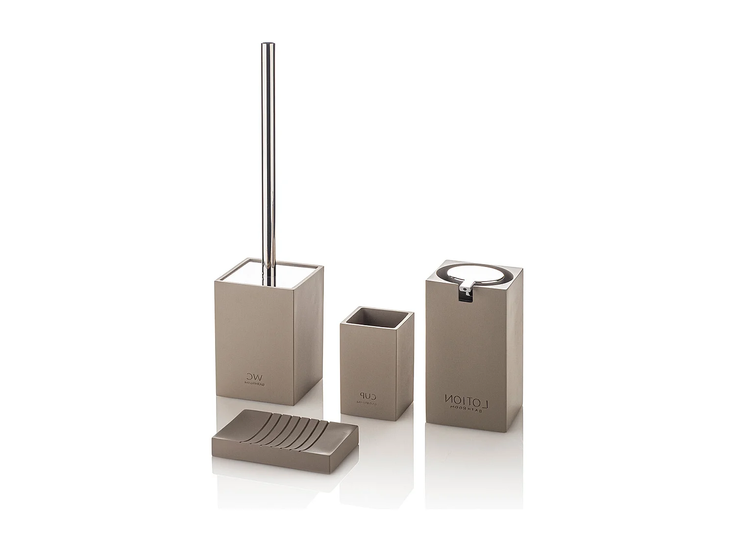 Set de 4 pièces DOHA taupe