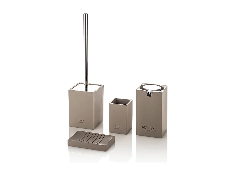 Conjunto de casa de banho de 4 peças DOHA cinzento pomba