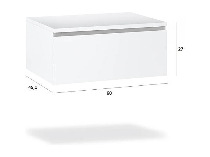 Composición de lavabo doble ASTRA de 9 piezas en nogal/havana piedra