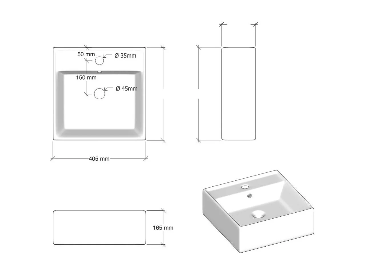 Ensemble salle de bain double lavabo 8 pièces AURORA oxyde
