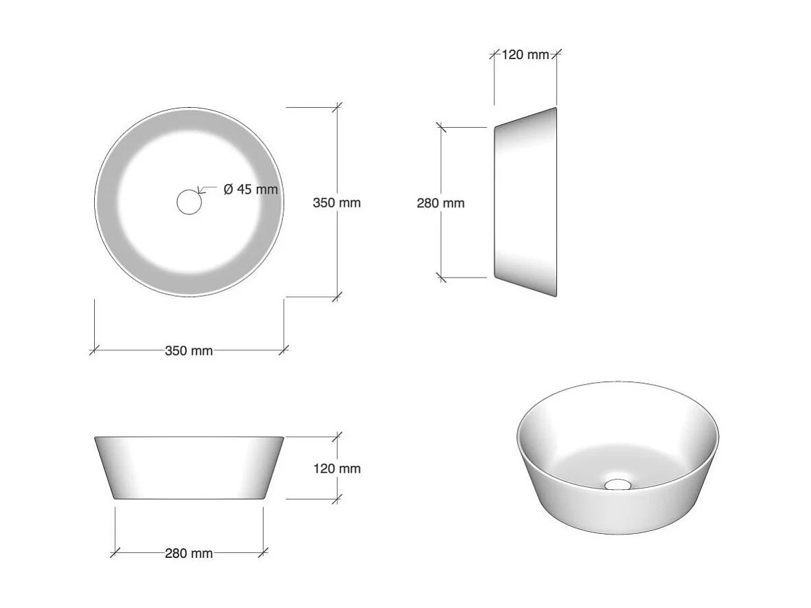 Ensemble de salle de bain double vasque 8 pièces ASTRA ciment