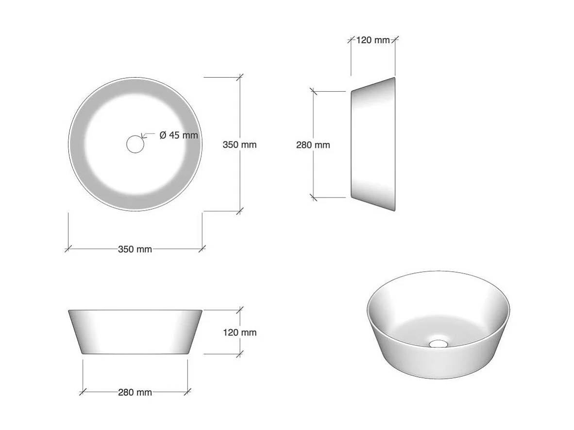 Ensemble de salle de bain double vasque 8 pièces ASTRA havane