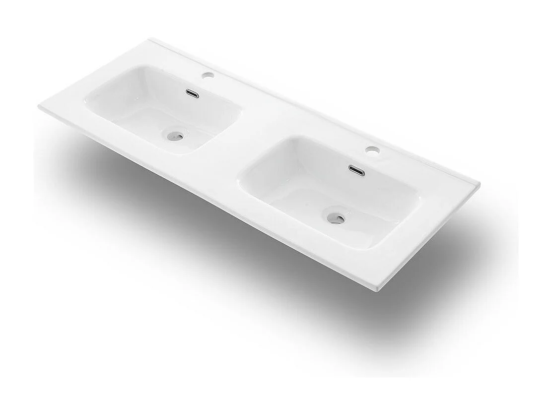 Ensemble de salle de bain double vasque 4 pièces IGEA chêne cendré