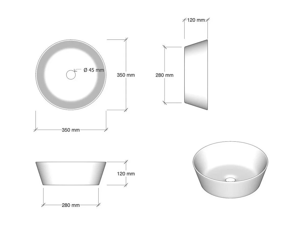 Ensemble salle de bain double vasque 6 pièces AURORA blanc