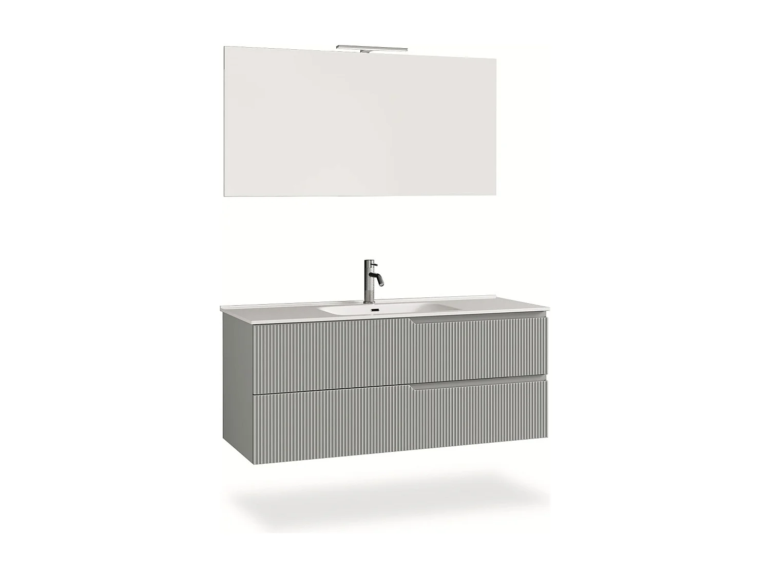 Komposition 4-teilig VENERE mattgrau