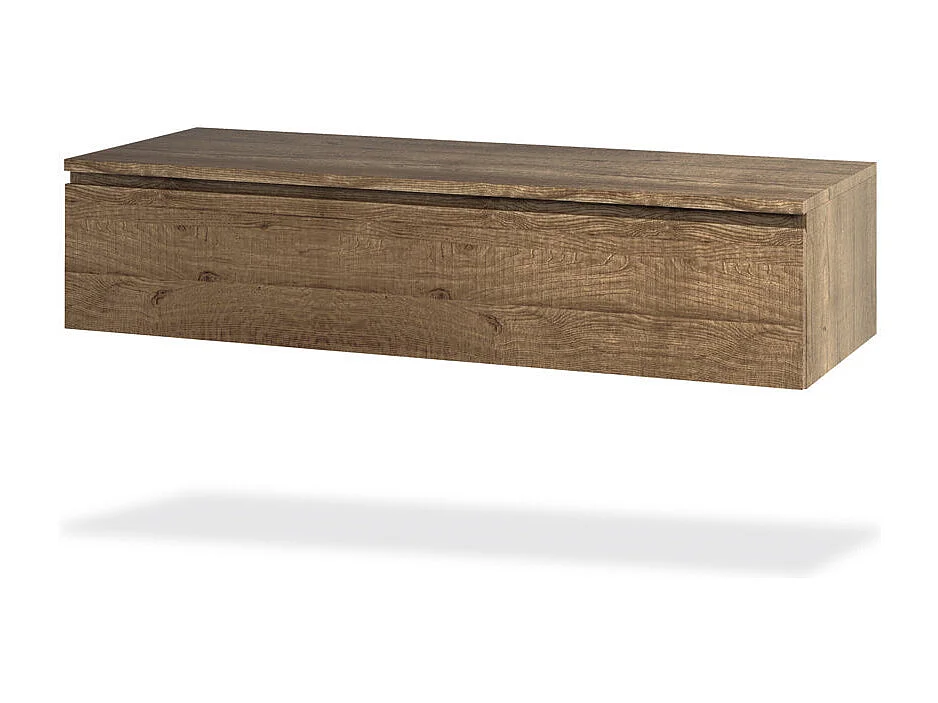 Ensemble de salle de bain 5 pièces ASTRA marbre carrara/chêne miel