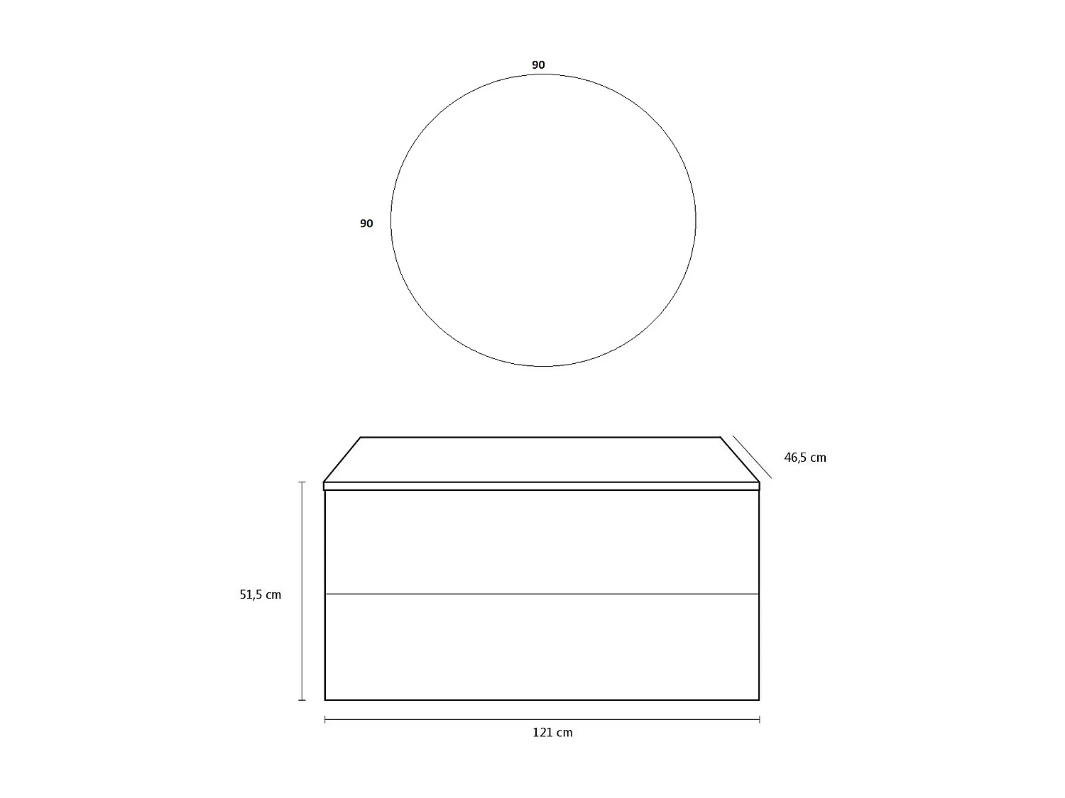 Ensemble de salle de bain 4 pièces IGEA blanc mat