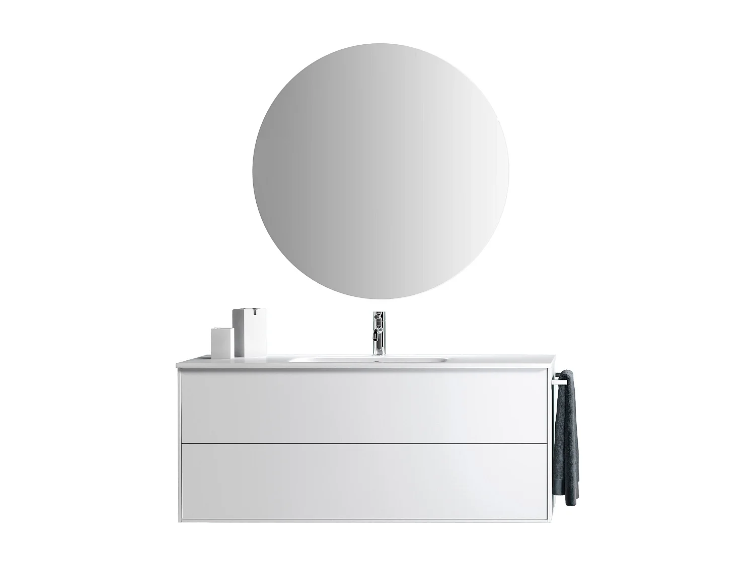 Ensemble de salle de bain 4 pièces IGEA blanc mat