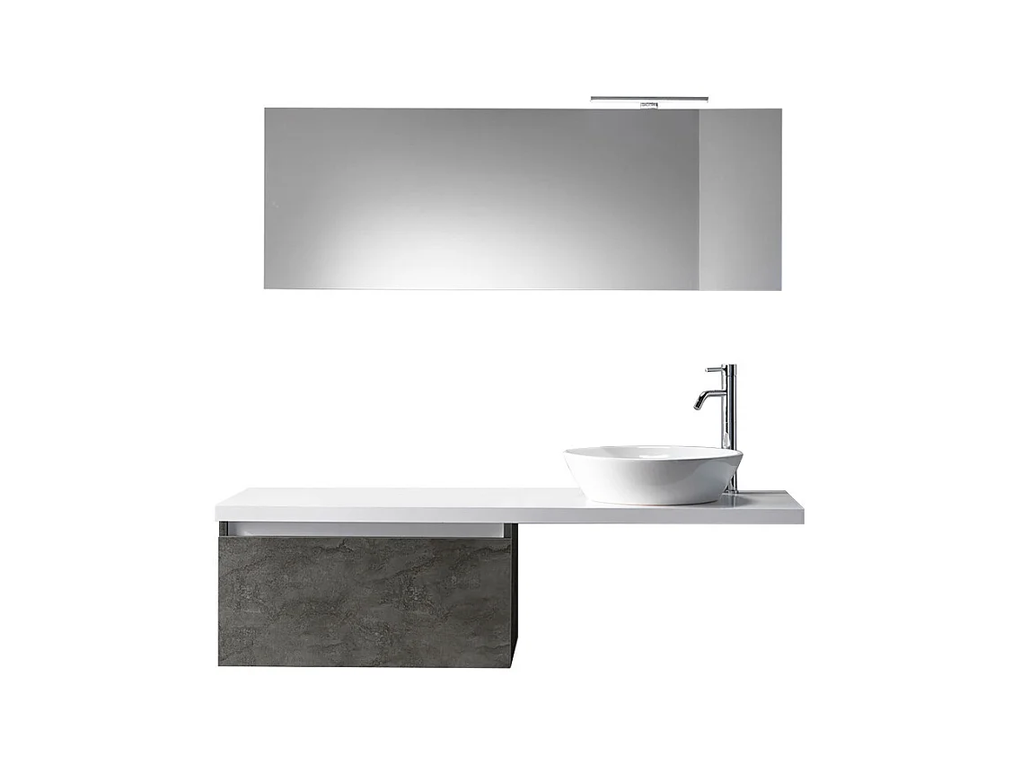 Ensemble salle de bain 6 pièces AURORA oxyde