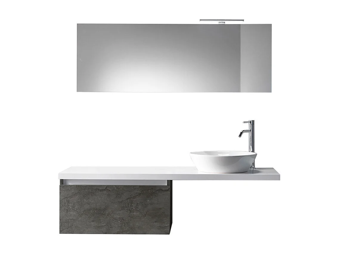 Ensemble salle de bain 6 pièces AURORA oxyde