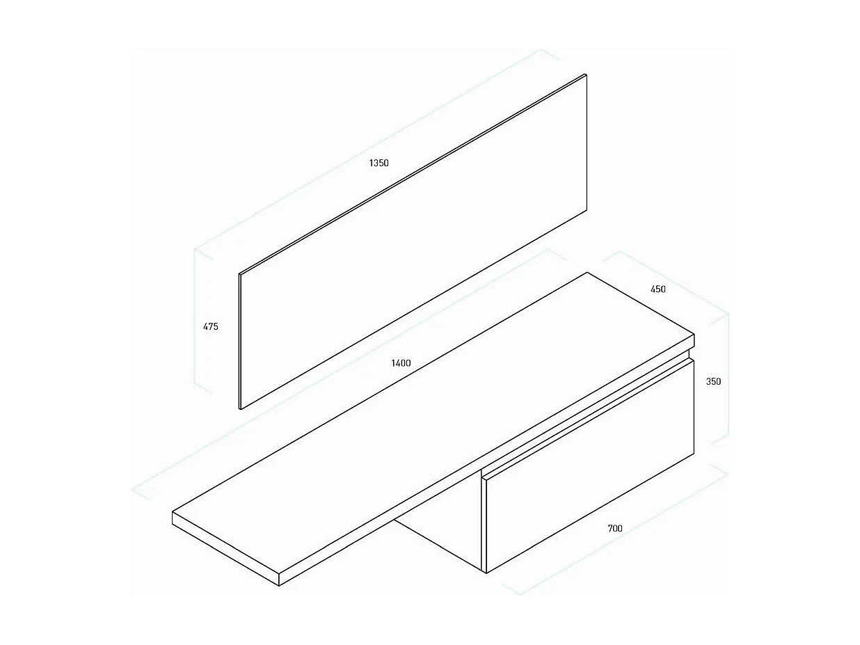 Ensemble salle de bain 6 pièces AURORA oxyde