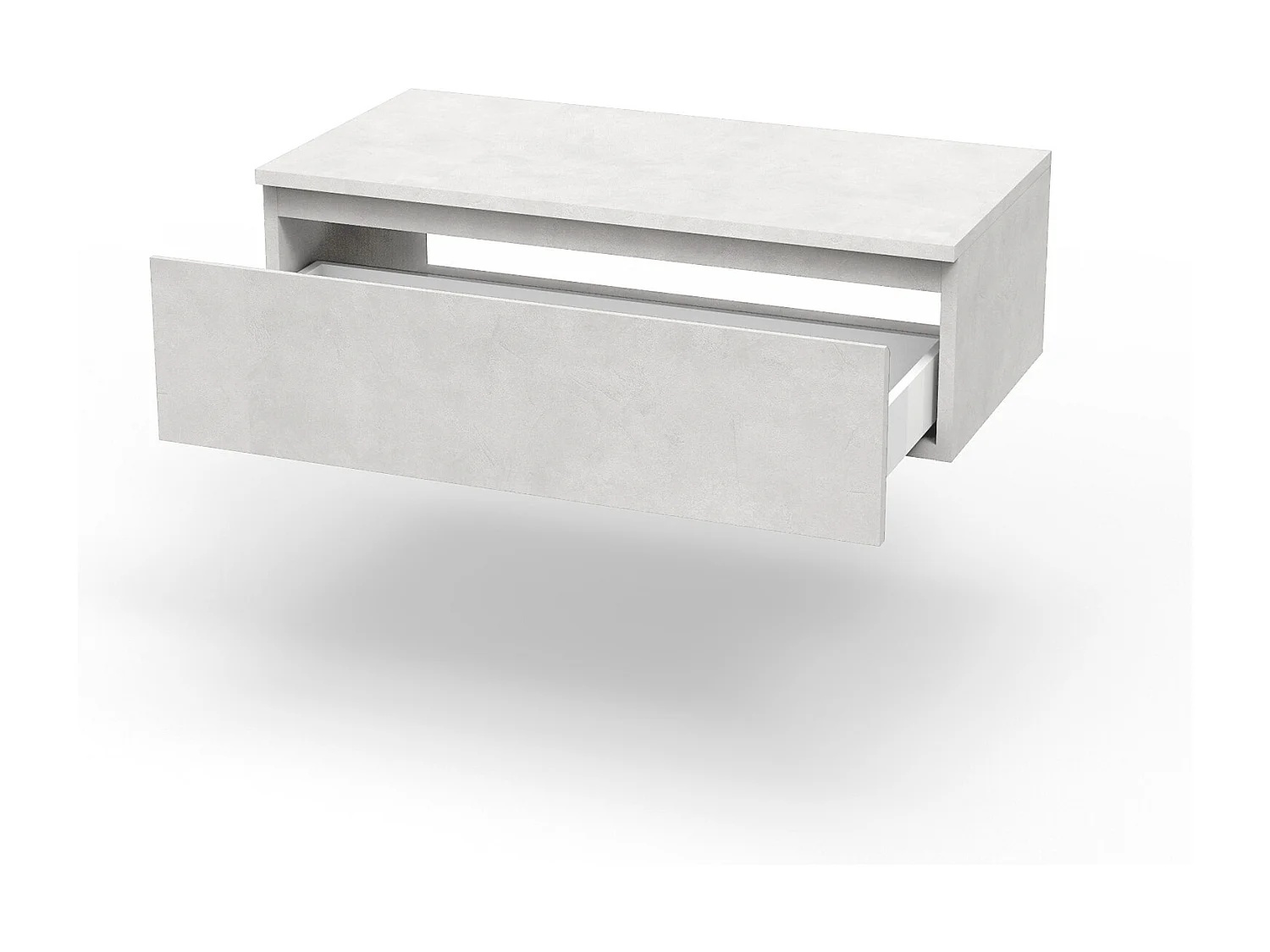 Ensemble de salle de bain 5 pièces ASTRA tabac clair/ pierre blanche