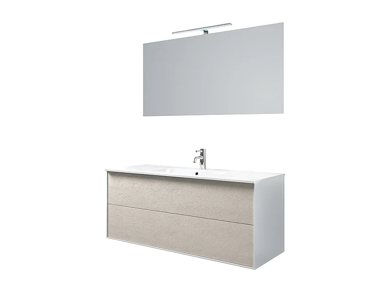 Ensemble de salle de bain 4 pièces IGEA havane pierre