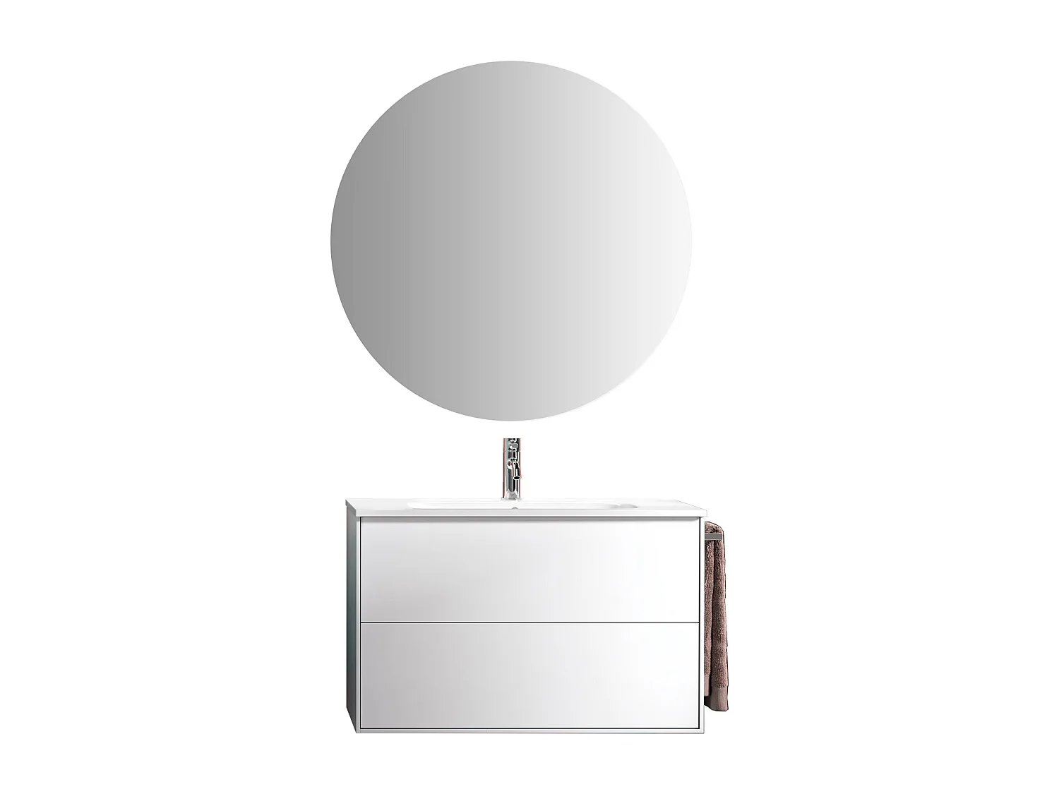 Ensemble de salle de bain 4 pièces IGEA blanc mat