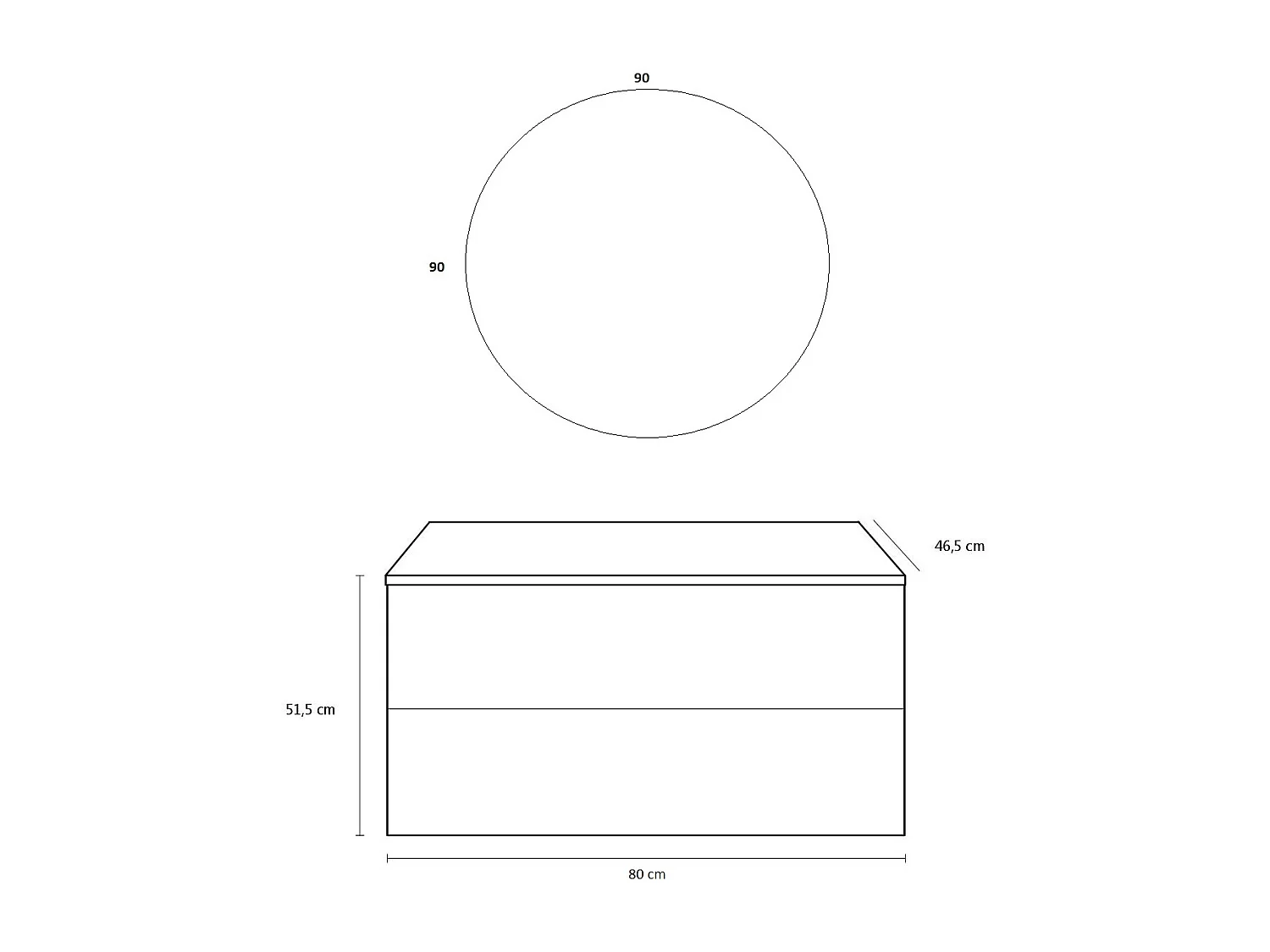 Ensemble de salle de bain 4 pièces IGEA blanc mat