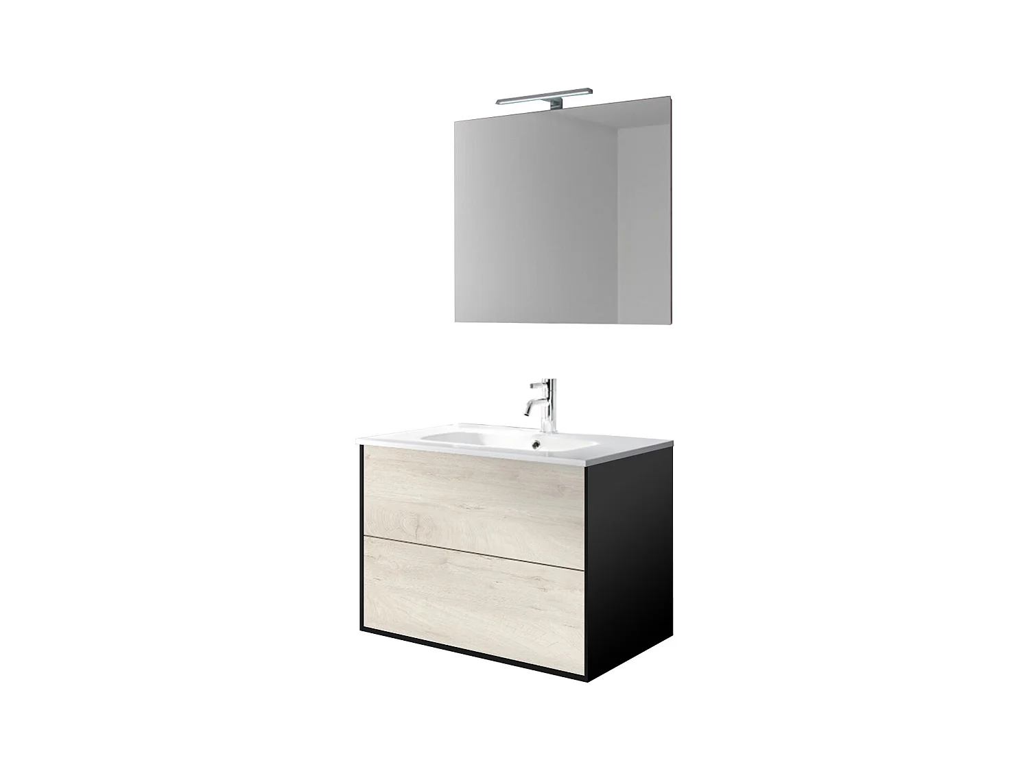 Ensemble de salle de bain 4 pièces IGEA chêne alaska