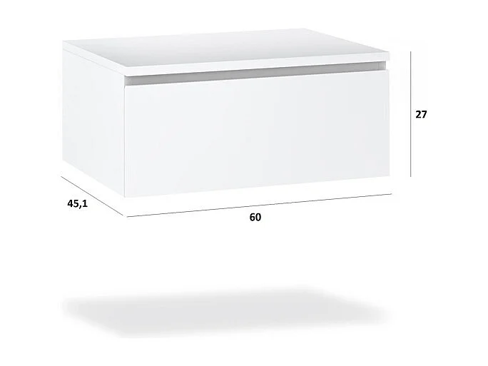 Ensemble de salle de bain 7 pièces ASTRA chêne miel/blanc