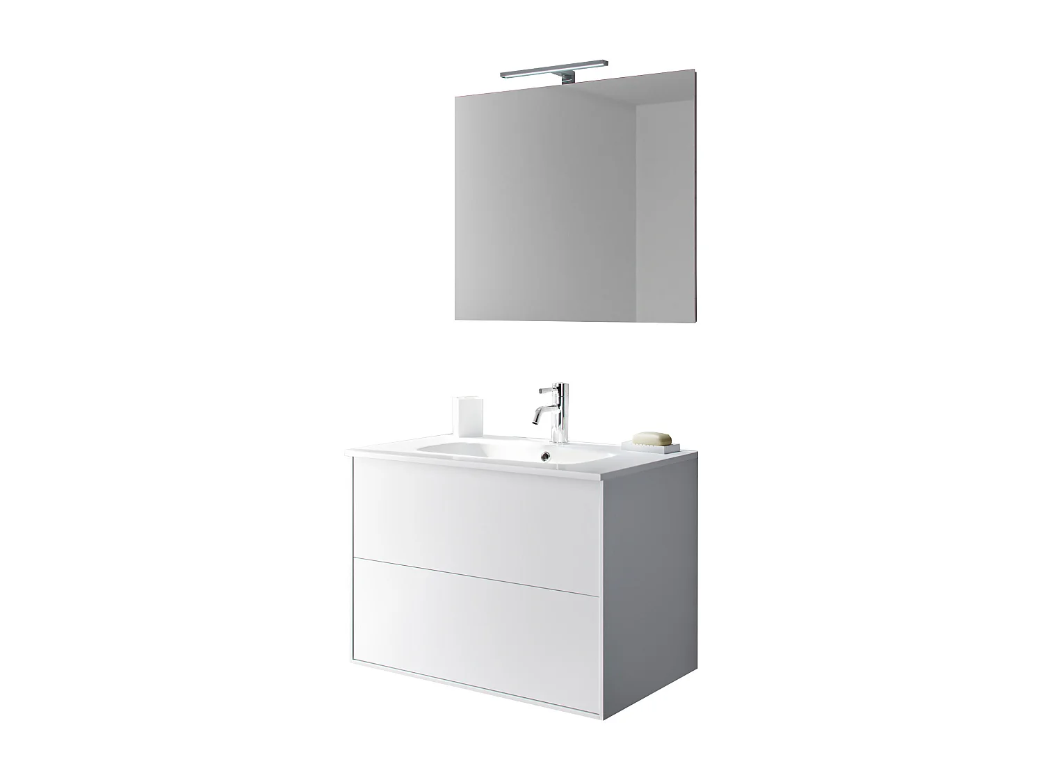 Ensemble de salle de bain 4 pièces IGEA blanc londres