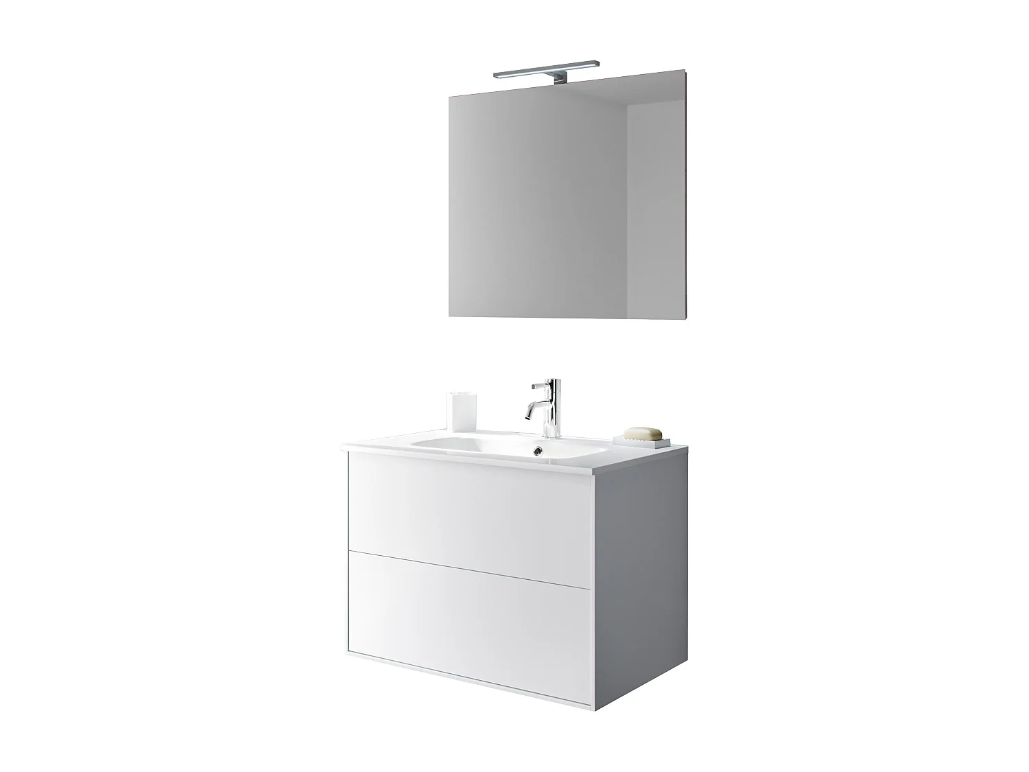 Composición 4 piezas IGEA blanco mate