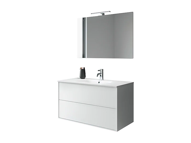 Ensemble de salle de bain 4 pièces IGEA blanc mat