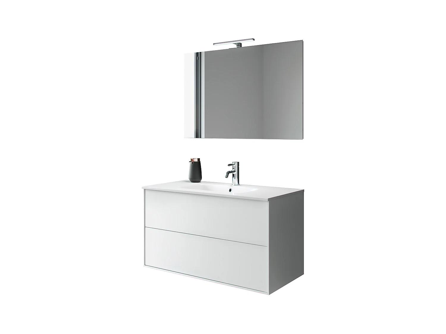 Ensemble de salle de bain 4 pièces IGEA blanc mat