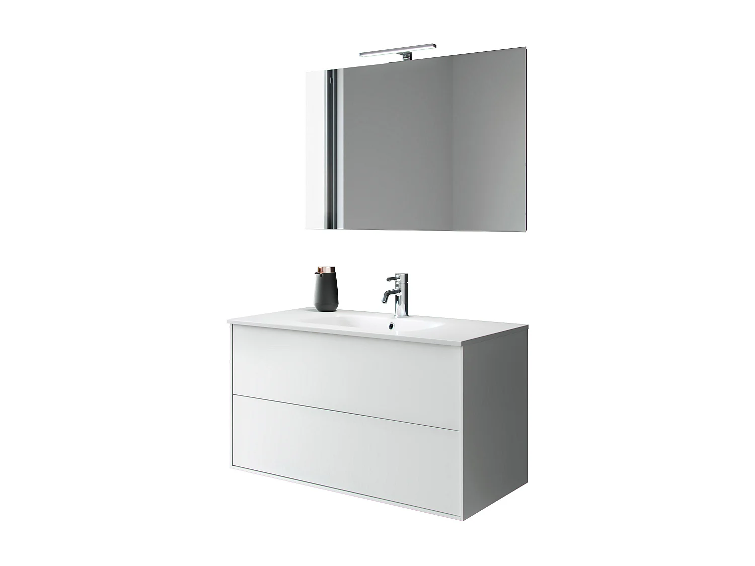 Ensemble de salle de bain 4 pièces IGEA blanc mat