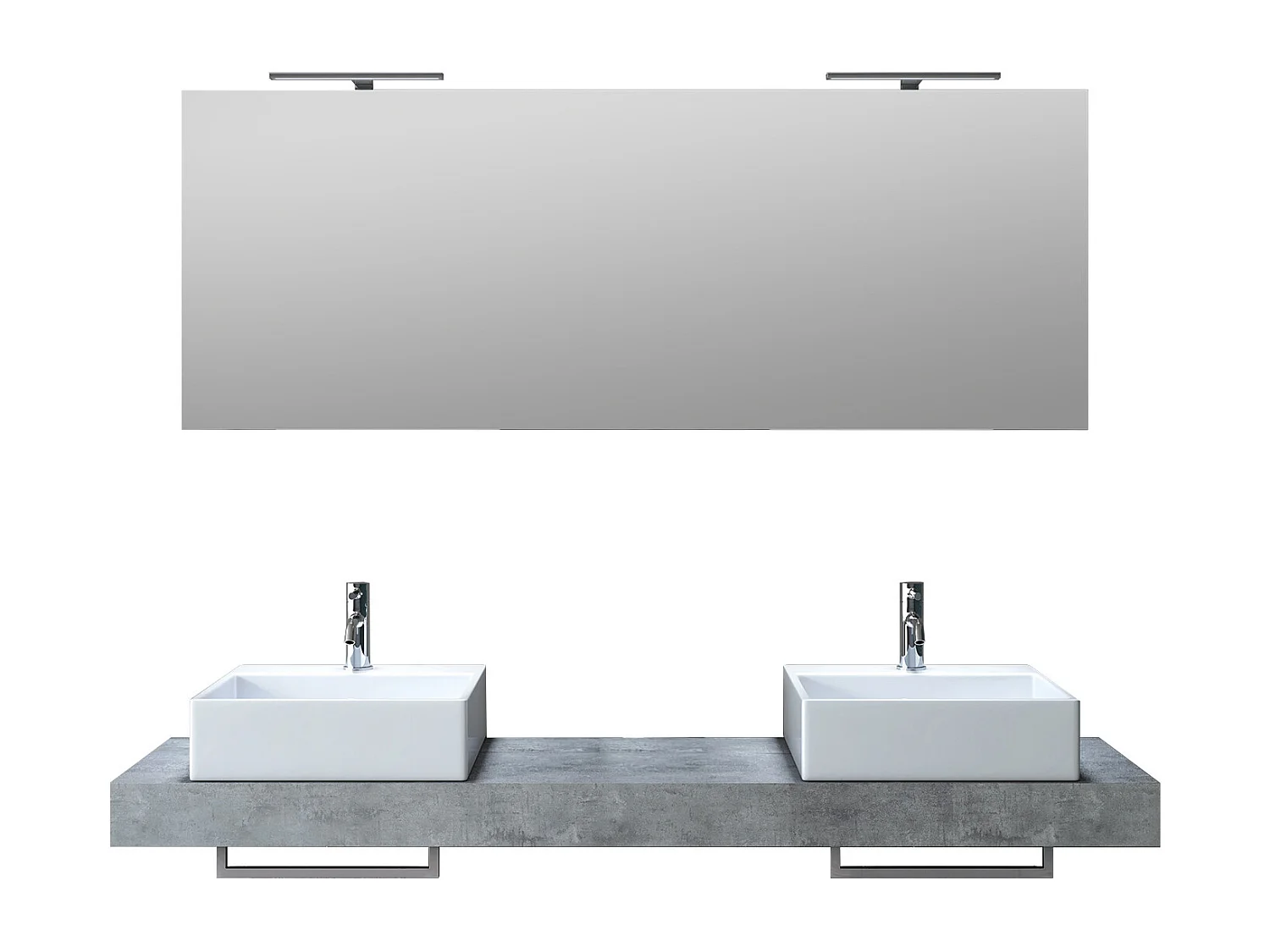 Ensemble de salle de bain 8 pièces ASTRA ciment