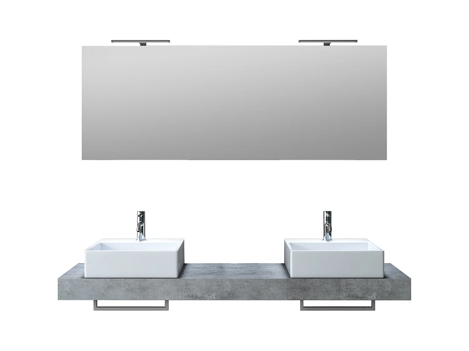 Ensemble de salle de bain 8 pièces ASTRA ciment