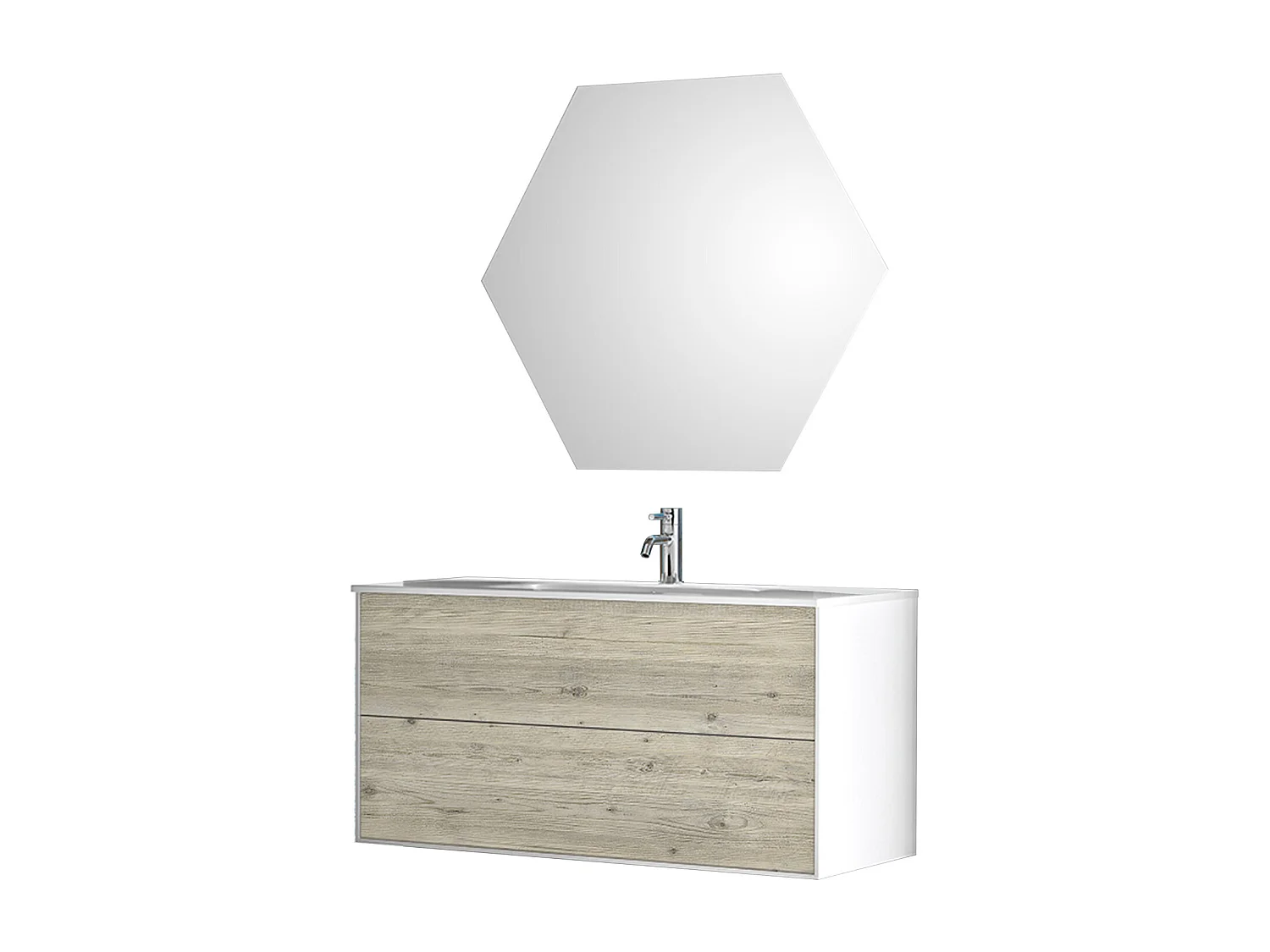 Ensemble de salle de bain 3 pièces IGEA pin arctique