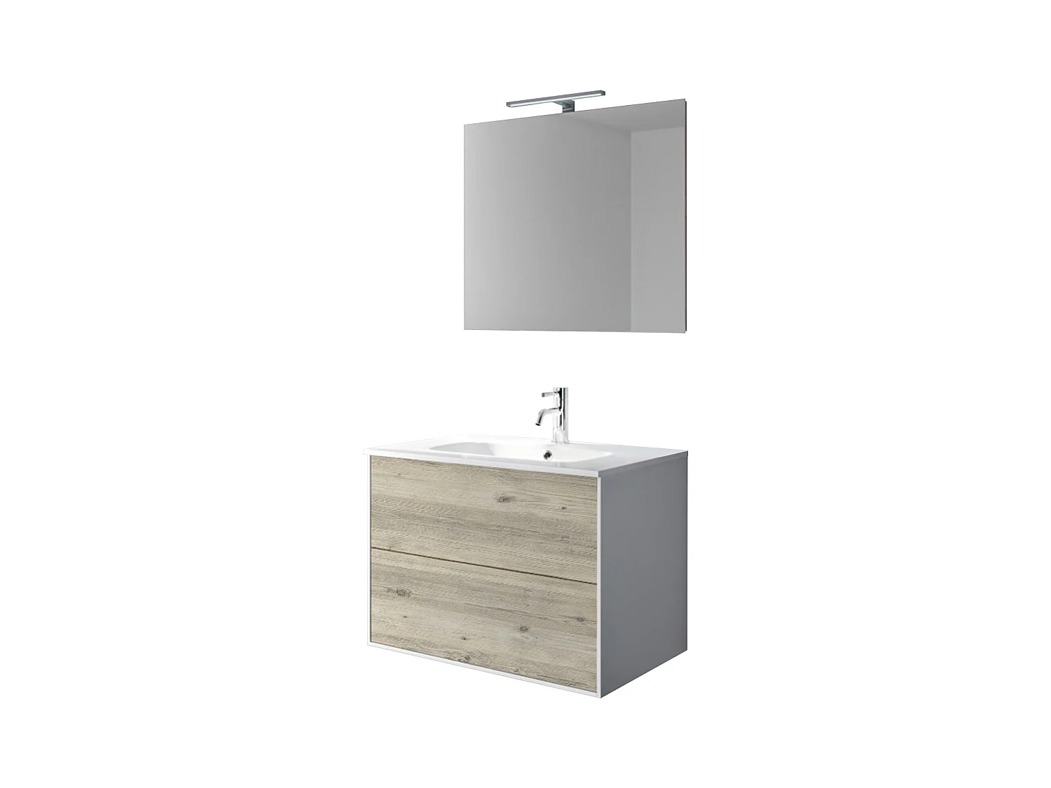 Ensemble de salle de bain 4 pièces IGEA pin arctique