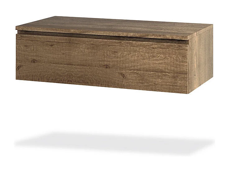 Ensemble de salle de bain 5 pièces ASTRA blanc mat/chêne miel