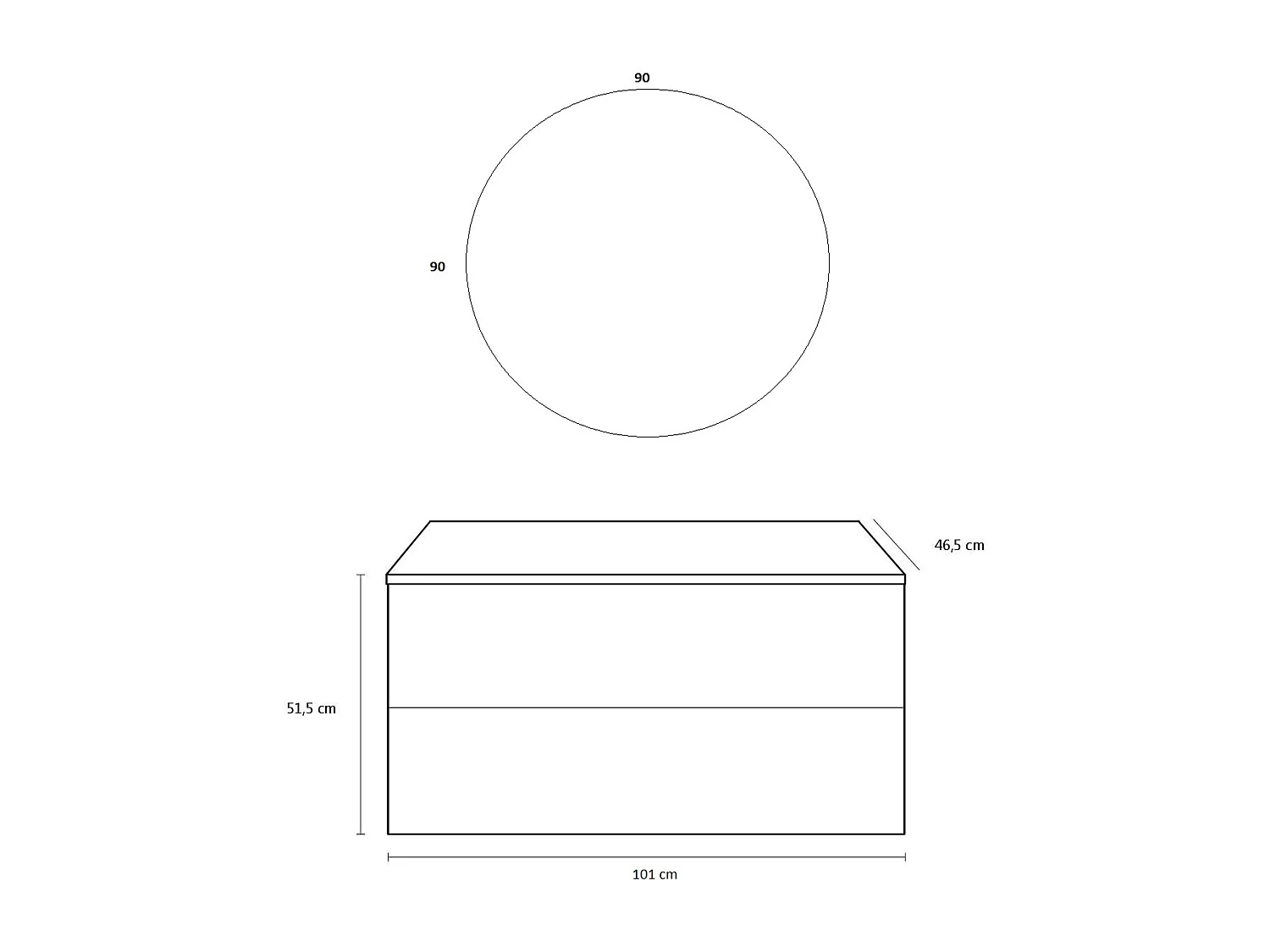 Ensemble de salle de bain 4 pièces IGEA pin arctique