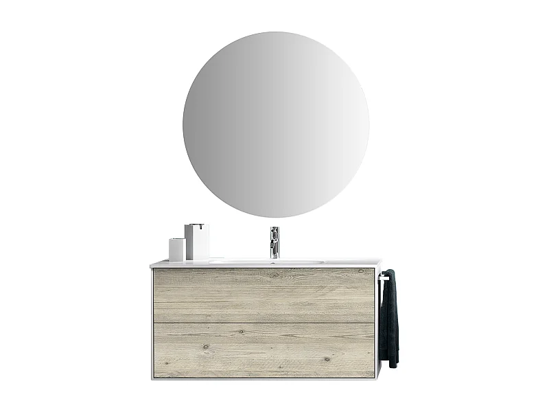 Ensemble de salle de bain 4 pièces IGEA pin arctique